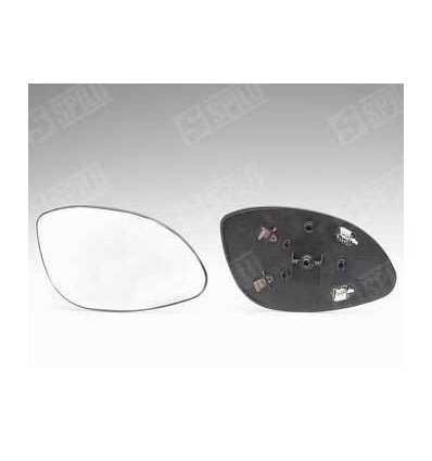 Verre de rétroviseur - Glace de rétroviseur gauche avec support Elec Dégivrant pour Opel Vectra B 12227