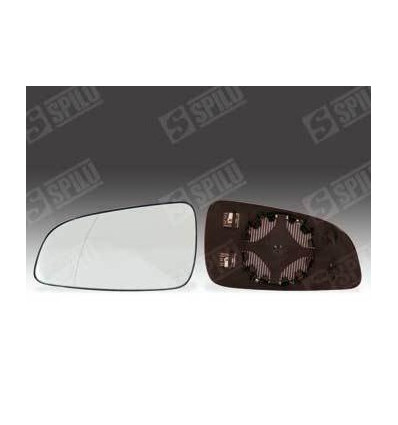 Verre de rétroviseur - Glace de rétroviseur gauche avec support dégivrant pour Opel Astra H 12267