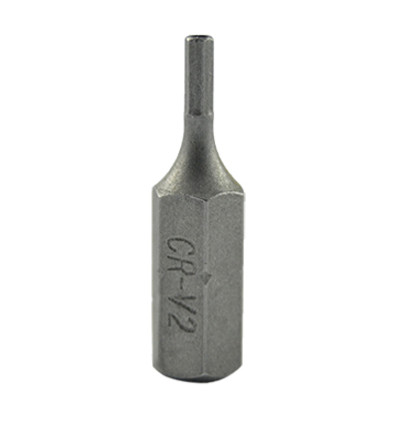 Embout de tournevis - M6 pointe allen inv. de h3 chrome 13400