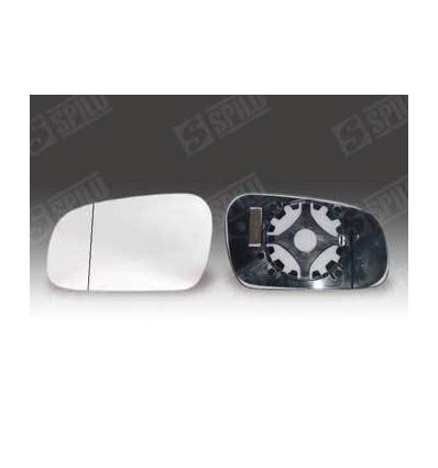 Verre de rétroviseur - Glace de rétroviseur gauche avec support pour Volkswagen Fox 13569