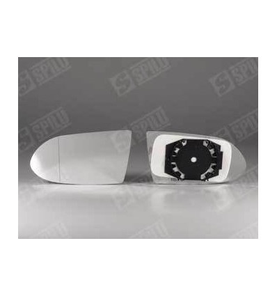 Verre de rétroviseur - Glace de rétroviseur gauche avec support degivrant pour Opel Zafira 12229