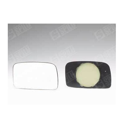 Verre de rétroviseur - Glace de rétroviseur droit avec support pour Volkswagen Golf 2 et Jetta 2 13532