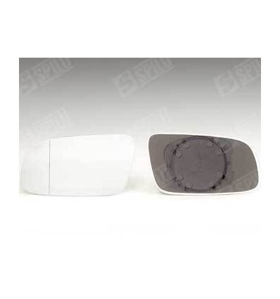 Verre de rétroviseur - Glace de rétroviseur droit avec support Elec Dég pour Volkswagen Sharan 9550556M