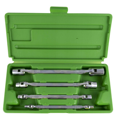 Douille à embout torx - Coffret clés à douilles articulées 4 pièces 6 pans Torx 50622