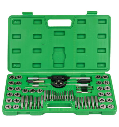 Mallettes outils - Coffret tarauds et filières de 60 pièces metrique et pouce 50793