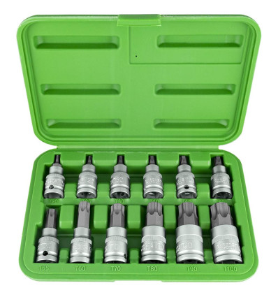 Douille à embout torx - Set de 12 pieces 1/2" pointes 6 pans Torx 51261