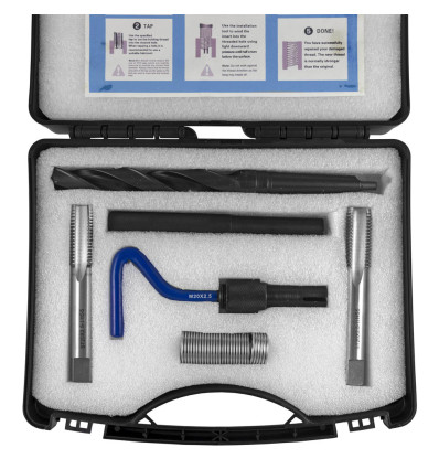 Mallettes outils - Coffret kit inserts hélicoïdaux m20x2,5 51899