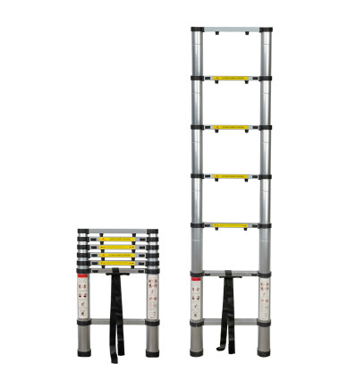 Echelle telescopique 6 marches 2m - Origine Pièces Auto