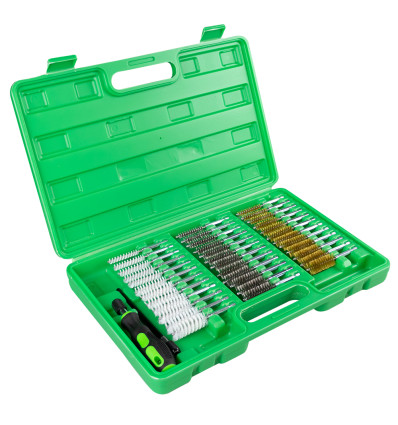 Mallettes outils - Coffret de 38 brosses métal / nylon / laiton 51989