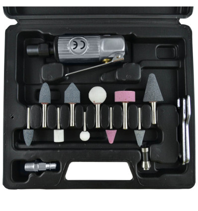 Mallettes outils - Coffret de 16 pieces avec moleuse pneumatique 52157