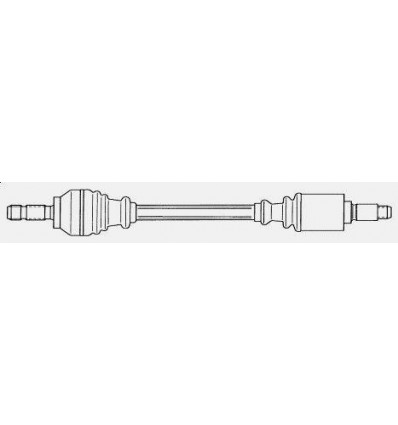 Cardan - Cardan - arbre de transmistion gauche pour Peugeot 106 Citroën Ax Saxo 1.4 i D 1.5 Diesel roue 4 trous NPW-CT-002