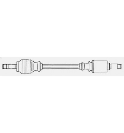 Cardan - arbre de transmistion Gauche Peugeot 106 Citroen Ax Saxo 1.4 i D 1.5 Diesel roue 4 trous Ax