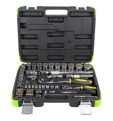 Coffret à douilles - Coffret de douilles 74 pièces 12 pans 53074