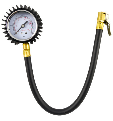 Outils pneumatiques - Testeur de pression de pneumatiques avec tube (0-10bar) 53416