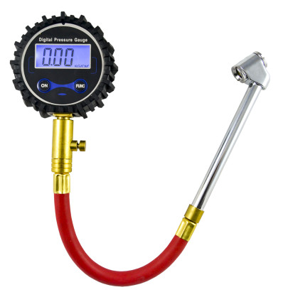 Outils pneumatiques - Testeur digital de pression de pneumatiques avec tube (0-15bar)﻿ 53417