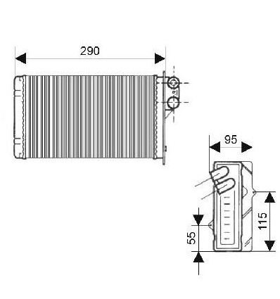 radiateur de chauffage Renault Megane scenic et Scenic Radiateur de chauffage