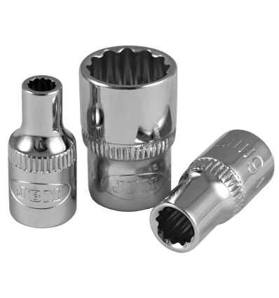 Douille - Douille 1/4" 12 pans XZN petit douille 12mm, chromé 13604