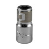 Adaptateur pour douille - Adaptateur a 1/4" per manche tournevis, chromé 13652