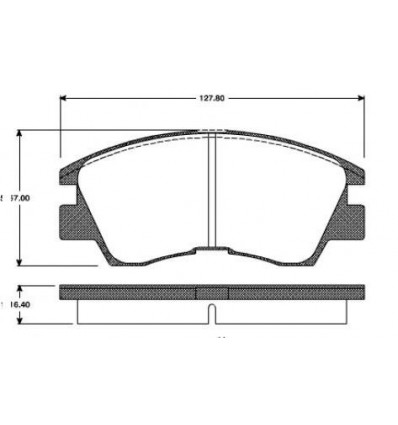 Plaquettes de frein avant Mitsubishi Pajero - Montero - L200 Mitsubishi