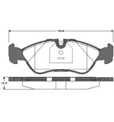 Plaquettes de frein avant Astra F Calibra A KAdett E Vectra A - B Opel