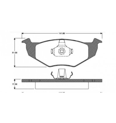 Plaquettes de frein - Plaquettes de frein avant pour Seat Volkswagen 101 44 0419