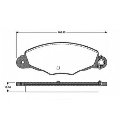 JEU DE PLAQUETTES DE FREIN AVANT PEUGEOT 406 - 605 CITROEN XM - XANTIA