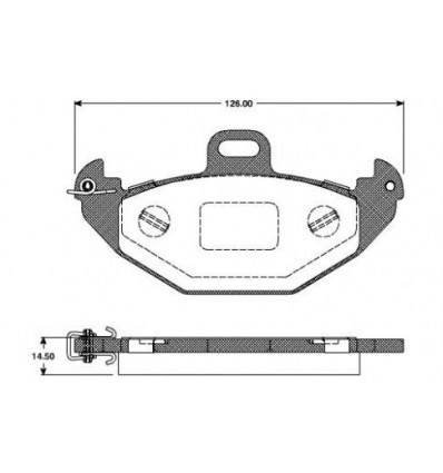 JEU DE PLAQUETTES DE FREIN ARRIERE RENAULT LAGUNA 2.2 TD Laguna 1