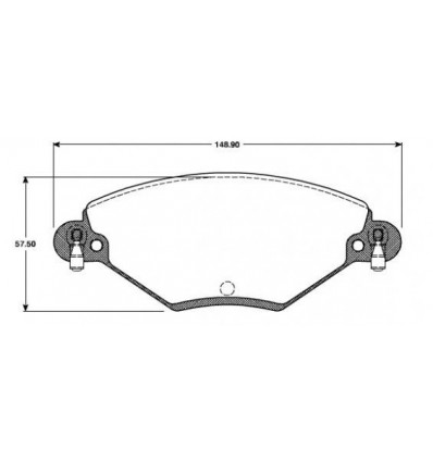 Plaquettes de frein - Plaquettes de frein avant pour Citroën C5 282804