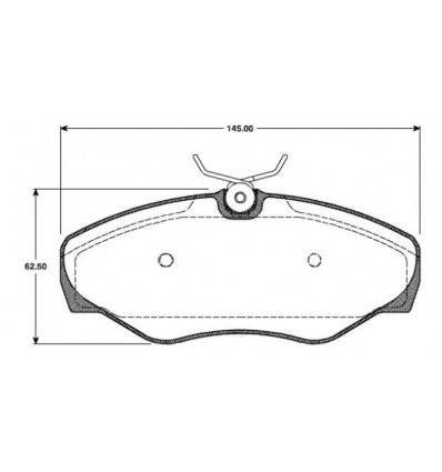 Plaquettes de frein - JEU DE PLAQUETTES DE FREIN AVANT pour Renault Espace 3 - AVANTIME 283400