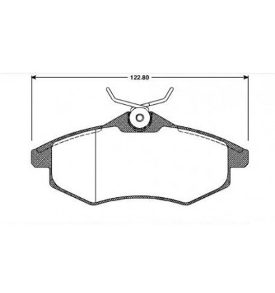 Plaquettes de frein - Jeu de plaquettes de frein avant pour Citroën C2 C3 101 54 5509