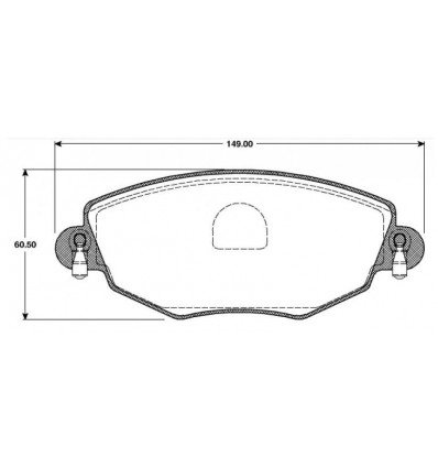 Plaquettes de frein - JEU DE PLAQUETTES DE FREIN arrière pour Ford MONDEO 3 FDB1425