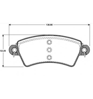 Jeu de plaquettes de frein avant Citroen Xsara Peugeot 206 - 306 Plaquette de Frein