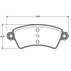 Plaquettes de frein - Jeu de plaquettes de frein avant pour Citroën Xsara Peugeot 206 - 306 101 73 5469