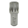 Embout de tournevis - M8 pointe allen avec 12 pans XZN de12mm chrome 13647