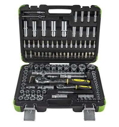 Coffret à douilles - Coffret de douilles chromées 108 pièces 6 pans 52978