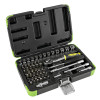 Coffret à douilles - Coffret de douilles chromées 56 pièces 6 pans 53101