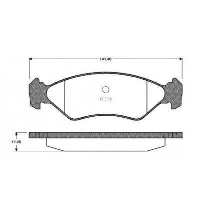 Jeu de plaquettes de frein avant Ford Fiesta 4 Ford