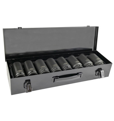 Coffret à douilles - Kit de 8 têtes 6 pans de battage haute taille 3/4" 53470