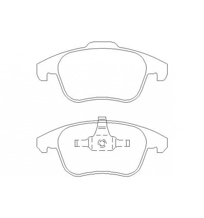 Plaquettes de frein - Jeu de plaquettes de frein Avant pour Citroën C4 Picasso DS4 rpb307