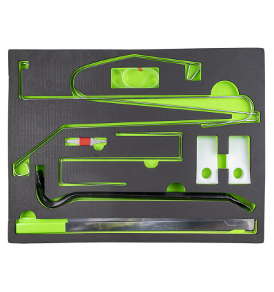 Outillage - Palette avec le kit d'outils pour l'ouverture d'urgence 14064