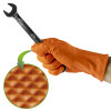 Autre - Gants oranges en nitrile, épaisseur de 7,0 mil, taille : xl (90 gants) texture diamant 53553