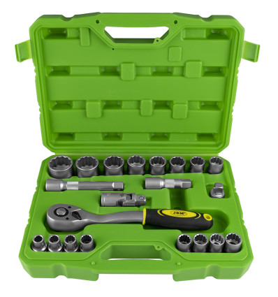 Coffret à douilles - Coffret outils de 21 pièces douilles de 1/2" 53554