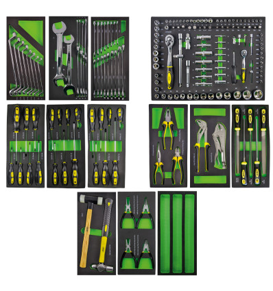 Outillage - Kit de plateaux à outils pour chariot à outils sur roues 53482