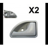 Poignée de porte - Poignée de porte interieur gauche et droite pour Renault twingo Kangoo BF-92008+92005