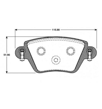 Plaquettes de frein arriere Renault Kangoo Nissan kubistar Kangoo