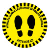 Outillage - Adhésif de signalisation rond pour sols - distance de sécurité 53843FR
