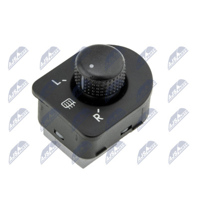 Boutons et interrupteurs - Commande ajustage du miroir pour Skoda EWS-SK-006