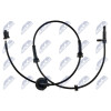Capteur ABS - Capteur vitesse de roue pour Bmw toyota HCA-NS-040