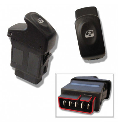 Bouton leve vitre Gauche Renault Clio 2 Kangoo Megane Scenic