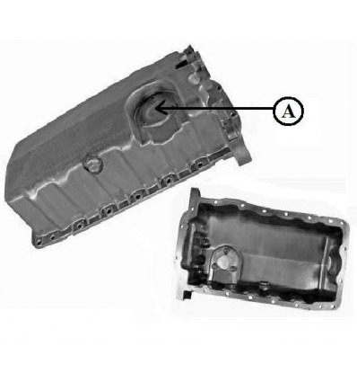 Carter d'huile - Carter d'huile moteur aluminium pour Audi Volkswagen Škoda 2.0 tDi après 2003 BF-25004